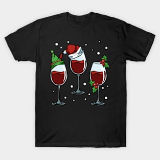 Merry Wine Red White Alcoholic Drink Grapes T-Shirt